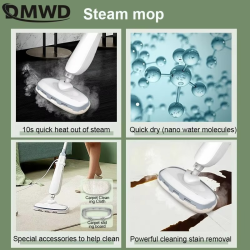 Multi-Function Electric Mop Handheld Steam Cleaner Nano Steam Mop Mite Removal Cleaning Machine Negative Ion Sterilization 220v