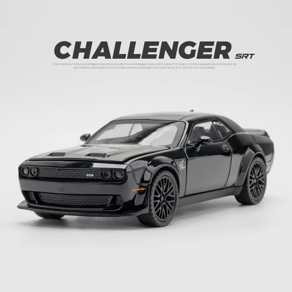 1:32 Simulation Challenger Hellcat SRT Red Eye Classics Alloy Cars Toy Diecasts Vehicles Metal Model Car Decoration Kid Gift Boy
