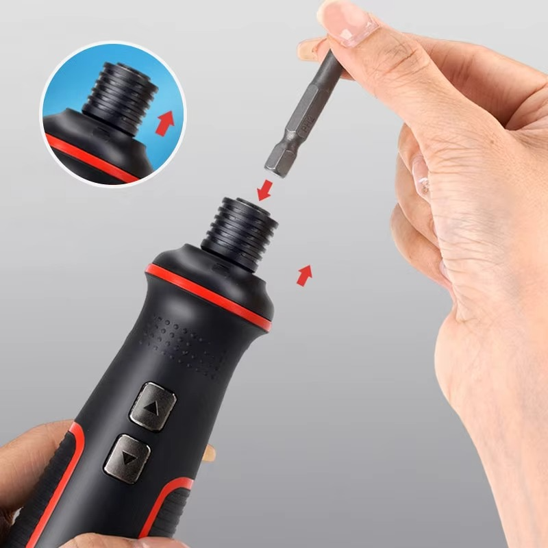 Cordless Electric Screwdriver With LED Work Light Rechargeable Multifunctional Mini Screwdriver Set Speed Control
