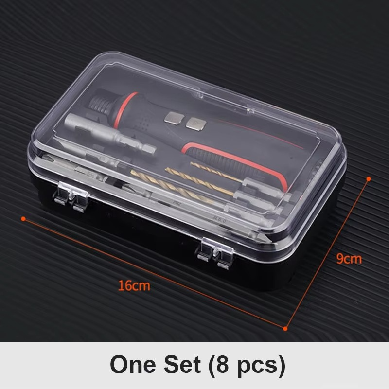 Cordless Electric Screwdriver With LED Work Light Rechargeable Multifunctional Mini Screwdriver Set Speed Control
