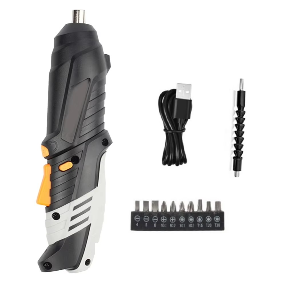 Electric Driver Screwdriver USB Rechargeable Cordless Wireless Drill Driver Electric Screwdriver USB Cable Screwdriver Bits