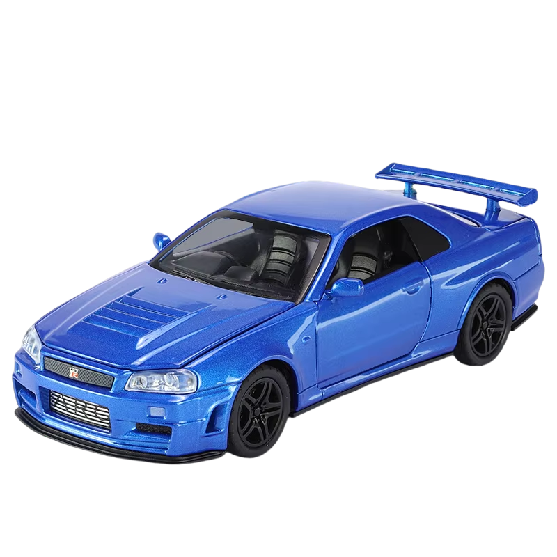 Scale 1:32 KNSG Jesko Car Model Toy Alloy Body Rubber Tires Diecast Supercar Models Doors Opened Sound Light Kids Toys Gifts