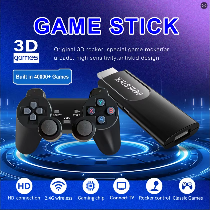 K8 Gamepads Controller Stick ARM Mali-450 64GB/128GB TF Card 40000+ Games Wireless Controller Switch Support 3D Games