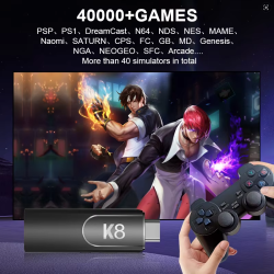 K8 Gamepads Controller Stick ARM Mali-450 64GB/128GB TF Card 40000+ Games Wireless Controller Switch Support 3D Games
