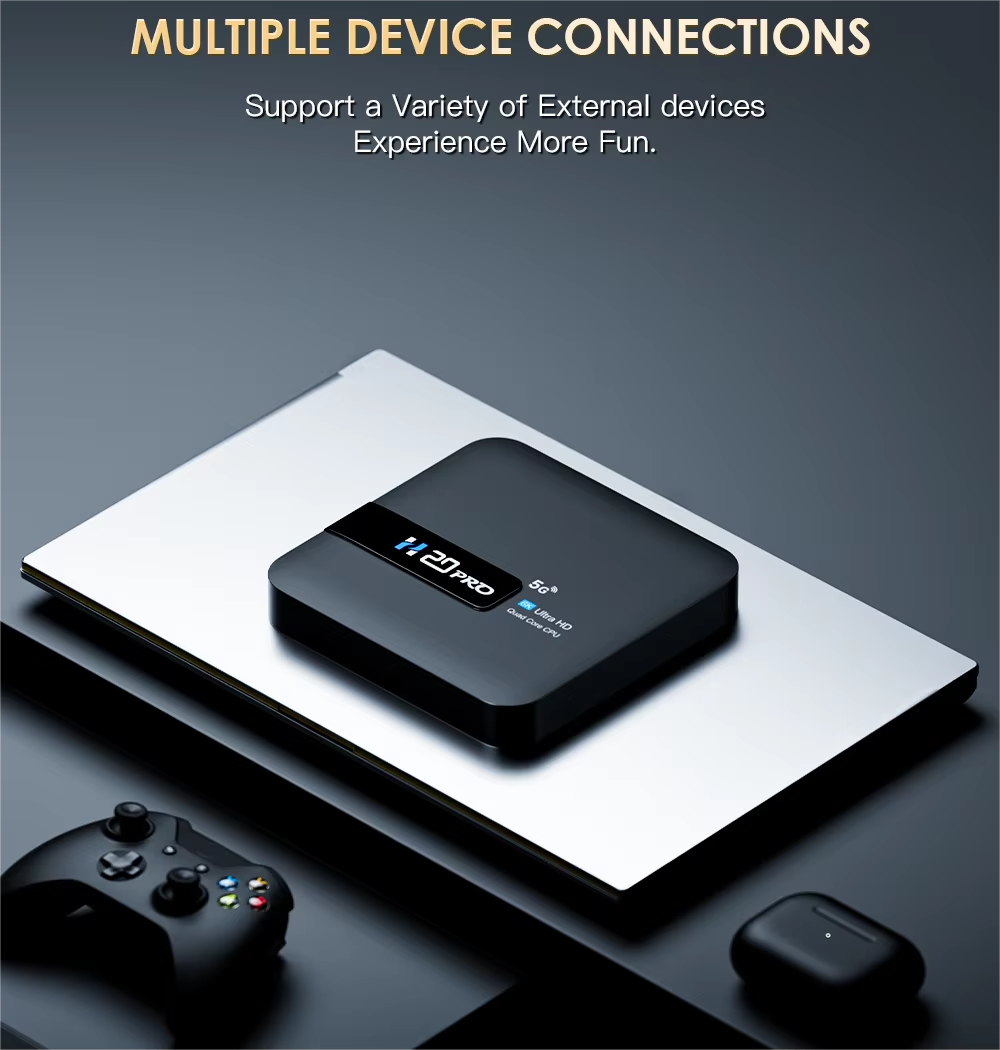 HONGTOP H20PRO Android 10 TV Box 16GB Support 2.4G/5G WIFI 4K HD Video Media Player Android TV Box 1080P Set Top Box