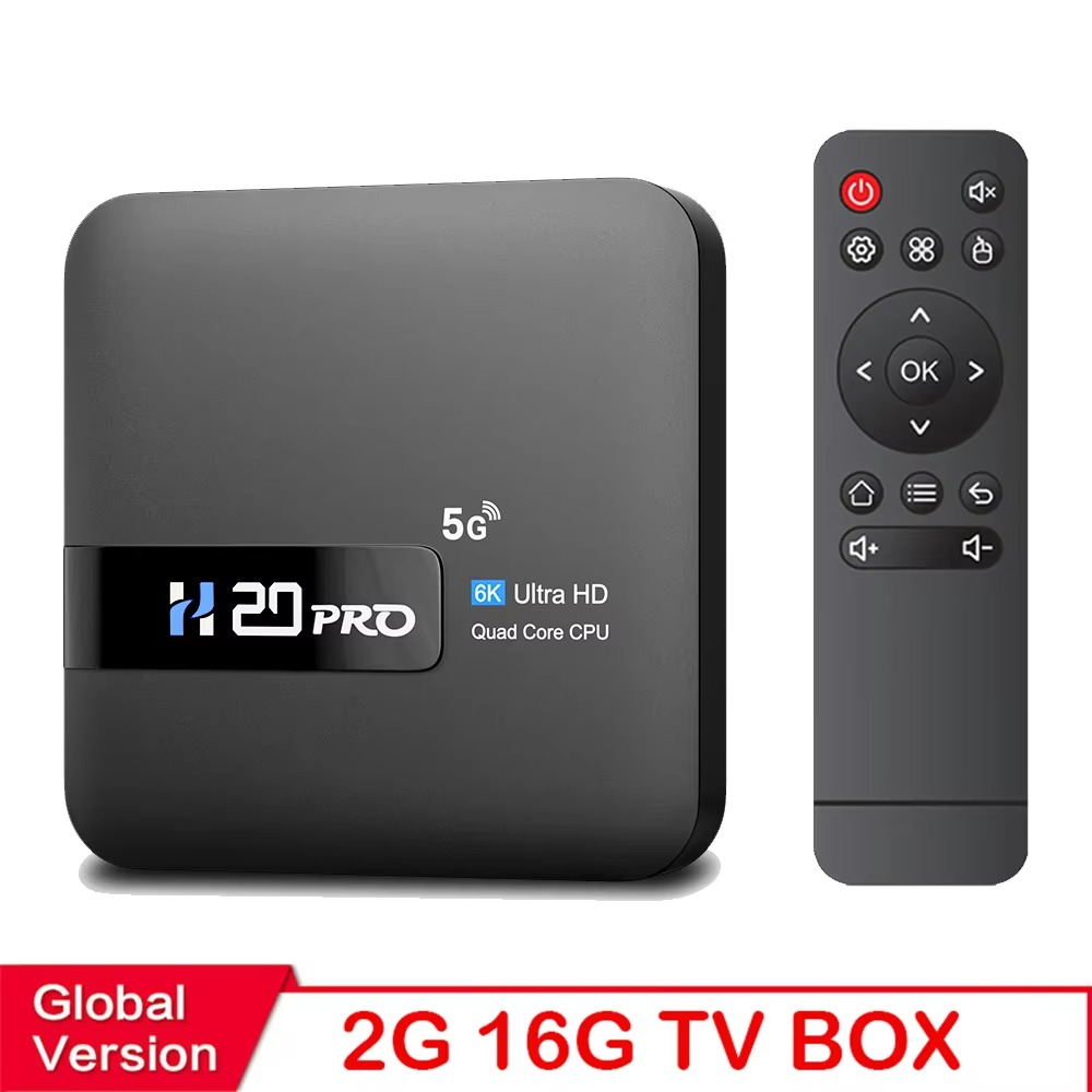 HONGTOP H20PRO Android 10 TV Box 16GB Support 2.4G/5G WIFI 4K HD Video Media Player Android TV Box 1080P Set Top Box