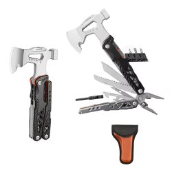Multi-purpose outdoor axe hammer pliers, broken window escape hammer, outdoor camping Portable Folding Pliers Combination Hammer