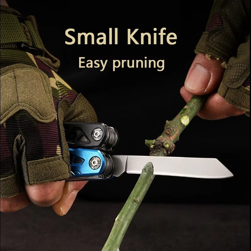 Outdoor multifunctional hammer pliers portable self-defence knife pliers field camping broken windows emergency tools
