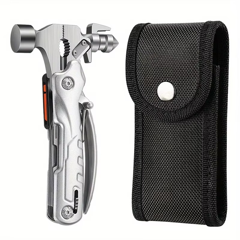 Damaly, Outdoor Multipurpose Hammer,Pliers,Portable Knife,Emergency Vehicle Tools, Safe Escape,Wild Camping Window Hammer