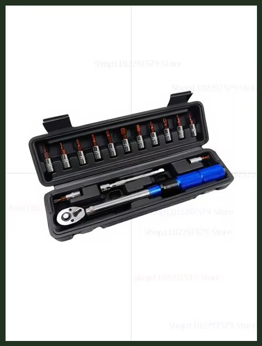 High Precision Torque Wrench Set 2-24Nm 1/4 Inch Dual Direction Ratchet Automotive Bike Machine Maintenance Repair Tool