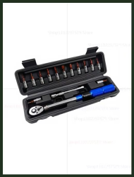 High Precision Torque Wrench Set 2-24Nm 1/4 Inch Dual Direction Ratchet Automotive Bike Machine Maintenance Repair Tool