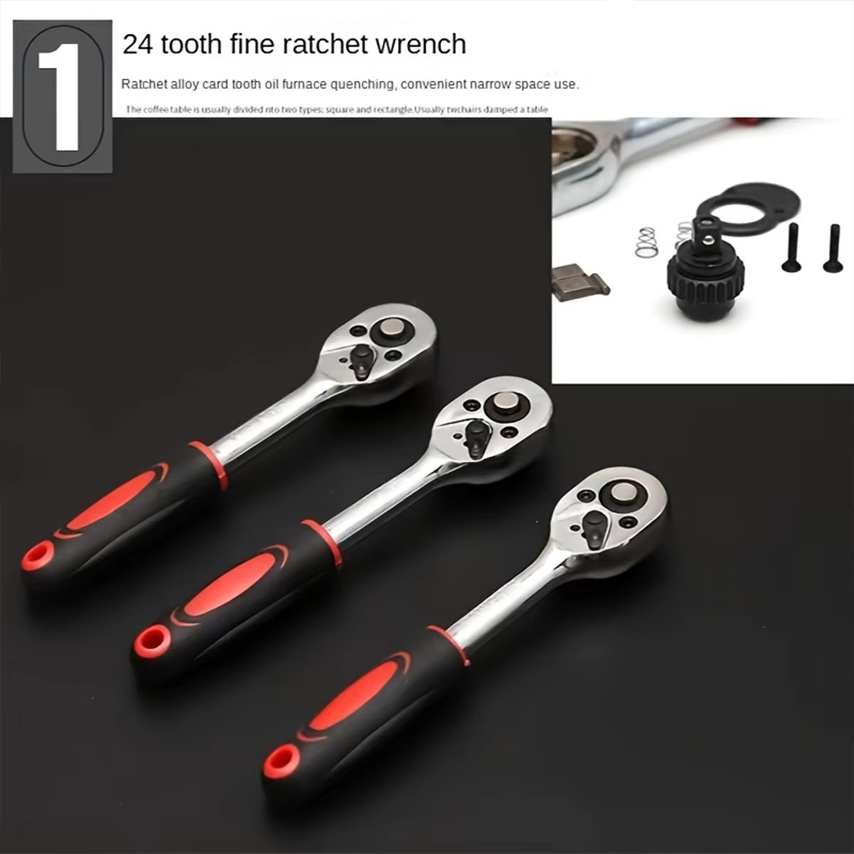 46pcs Car Repair Tool Kit 1/4-Inch Socket Set Car Repair Tool Ratchet Torque Wrench Combo Auto Repairing Set Mechanic Tool