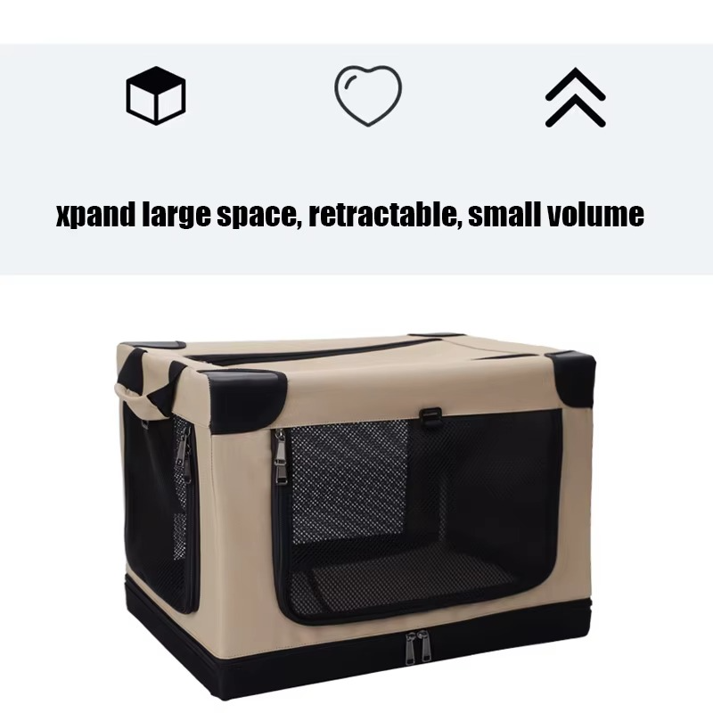 Foldable Pet Dog Playpen Portable Crate For Puppies Cat Kennel Tent For Indoor Outdoor Travel Camping Use With Carrying Case