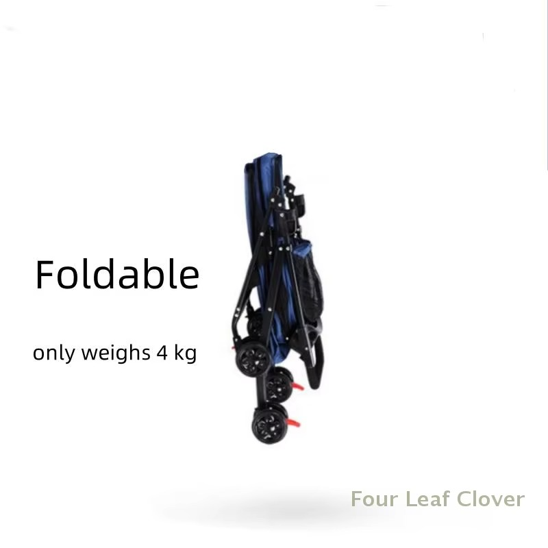 Foldable Pet Stroller Cat Small Dog Cart Puppy Kitten Teddy Car Outdoor Lightweight Folding Pet Stroller