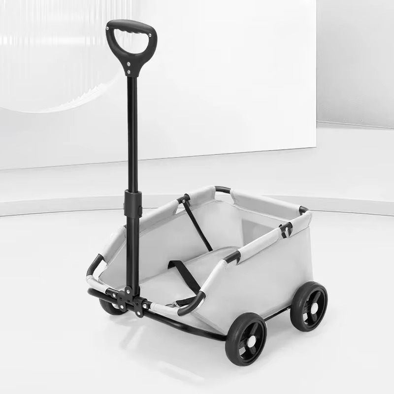 Foldable Pet Vehicle Small Pet Stroller 4 Wheels Travel Cat Cart Rolling Cat Carrier Dog Carriage Suitable for Kittens Puppies