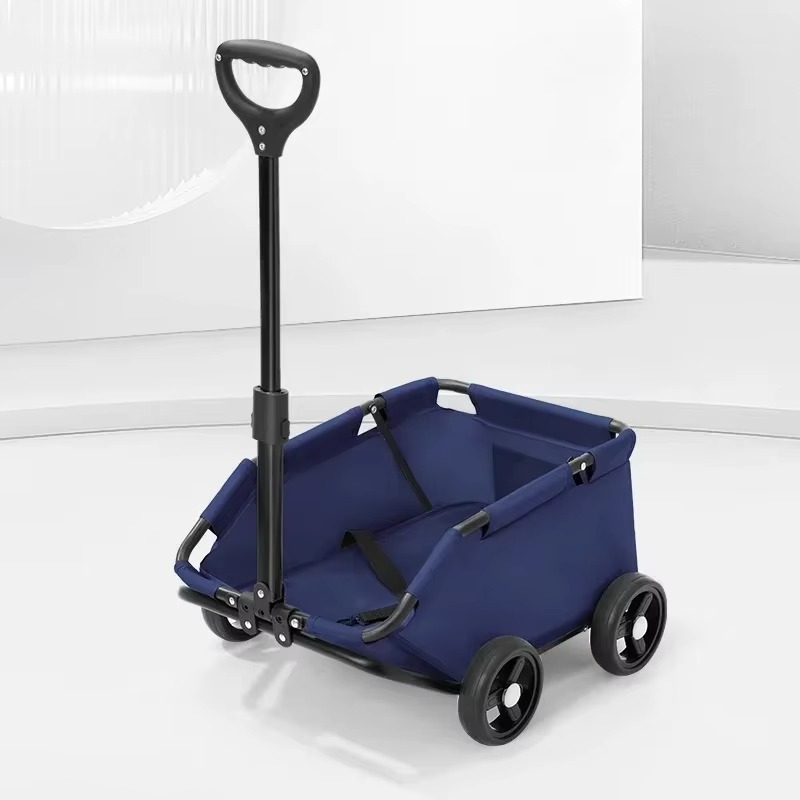 Foldable Pet Vehicle Small Pet Stroller 4 Wheels Travel Cat Cart Rolling Cat Carrier Dog Carriage Suitable for Kittens Puppies