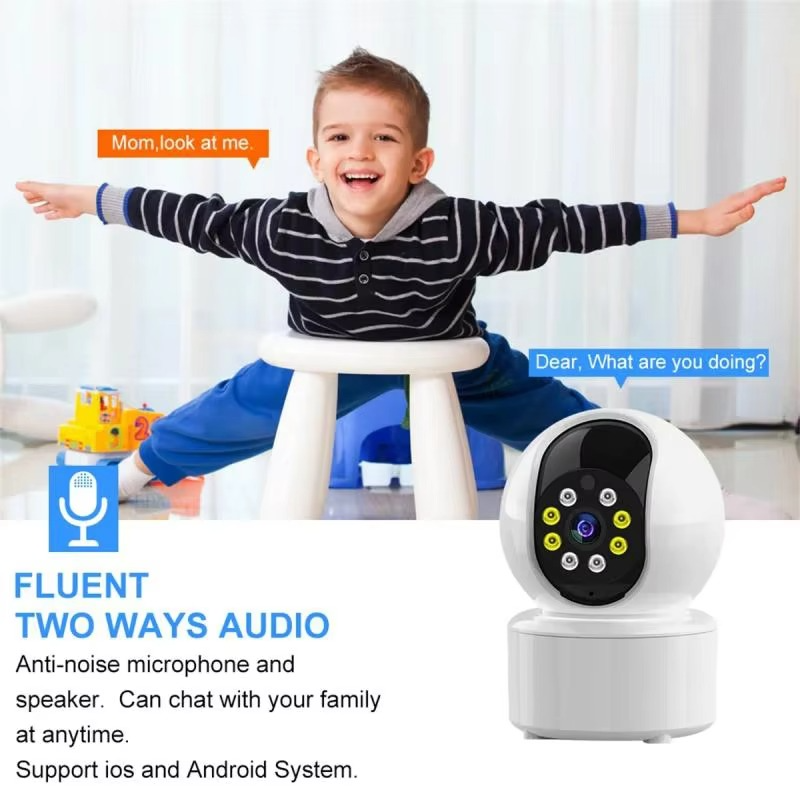 Xiaomi WiFi Home Security Camera 4K Dual Screen Baby Monitor AI Human Detection Night Vision 2-way Audio Surveillance Monitor