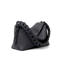 Genuine leather underarm bag female new niche woven single shoulder crossbody handbag simple fashion temperament pillow bag