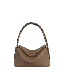 Genuine leather underarm bag female new niche woven single shoulder crossbody handbag simple fashion temperament pillow bag