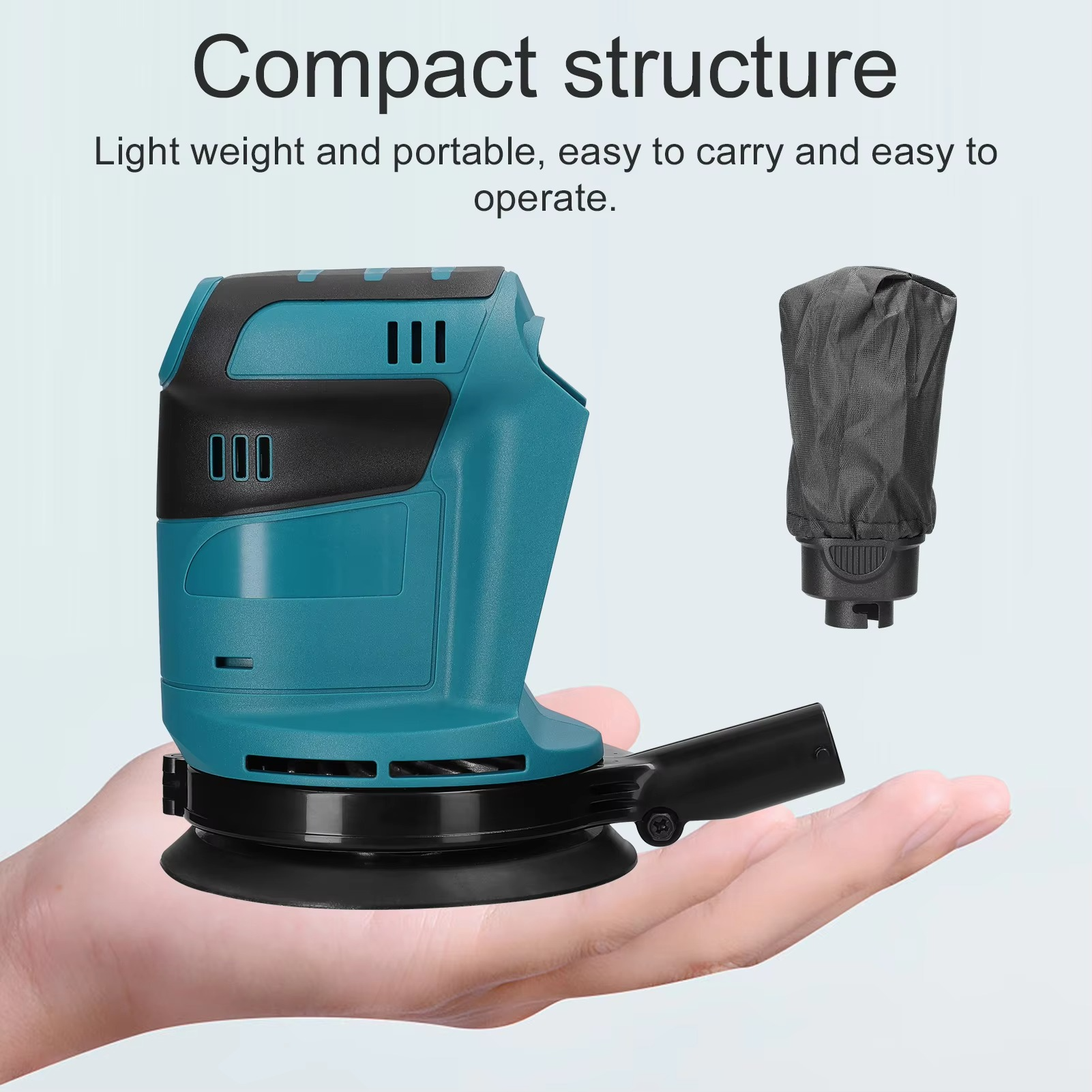 125mm 3 Speed Brush Motor Cordless Orbital Sander Wood Grinder Electric Car Polisher Waxing Polishing Grinding Sanding Machine