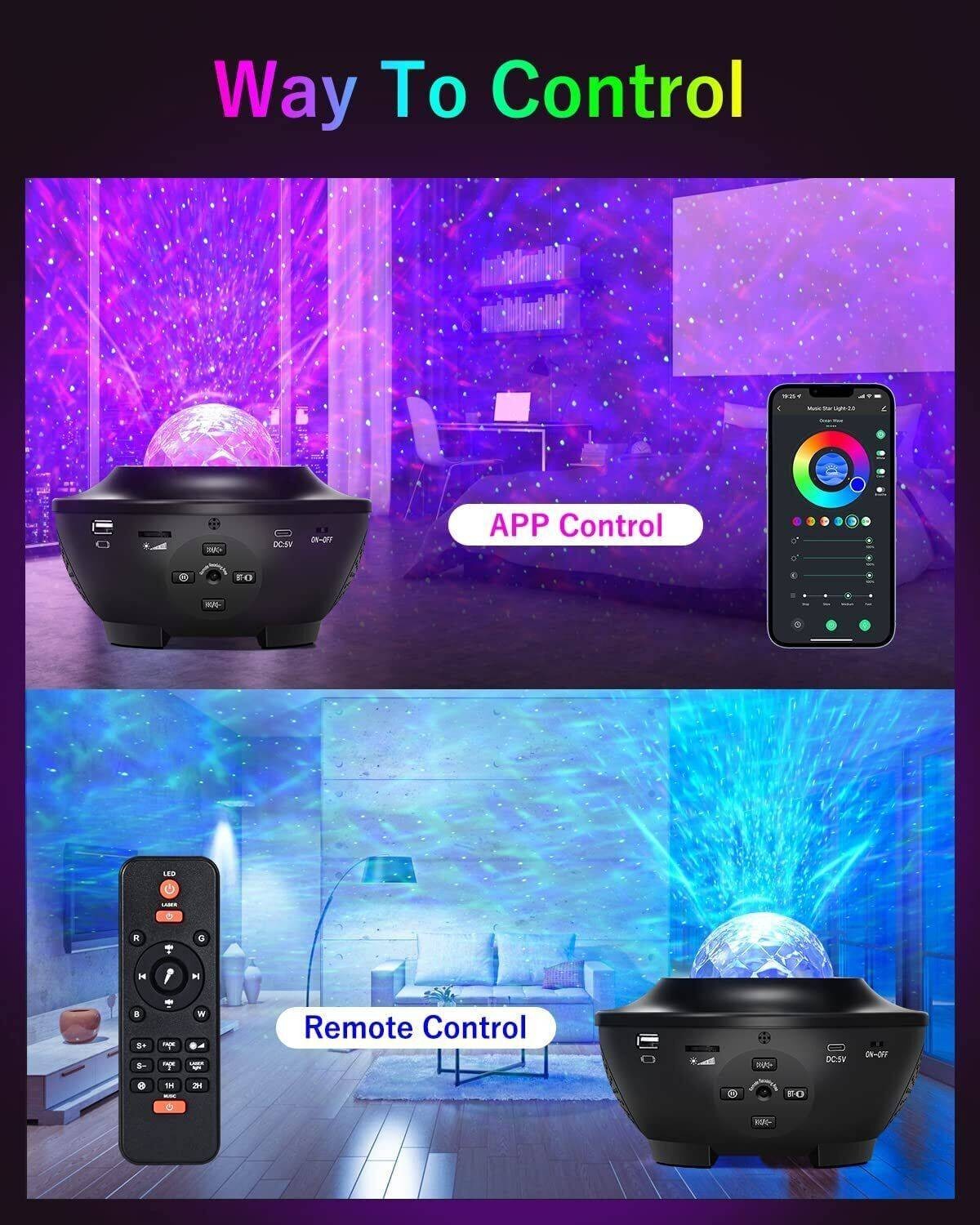 LED Galaxy Star Projector