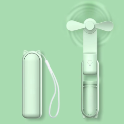 Portable Mini Fan, USB Rechargeable, 3-speed Adjustable, Foldable Handheld Fan, Suitable for Women, Travel, Outdoor Use