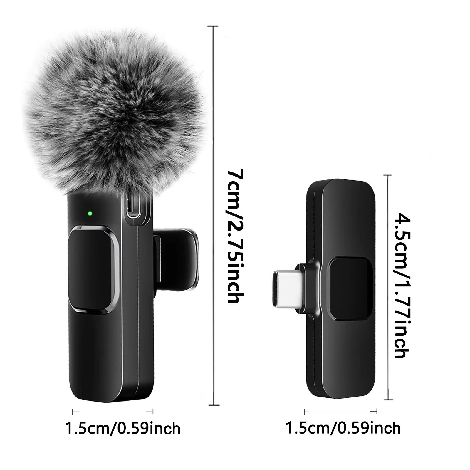Wireless Lavalier Microphone Audio Video Recording