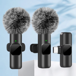 Wireless Lavalier Microphone Audio Video Recording