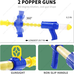 Hungry Shooting Duck Toys Air-powered Gun Soft Bullet Ball With Light Electronic Scoring Battle Games Funny Gun Toy For Kids
