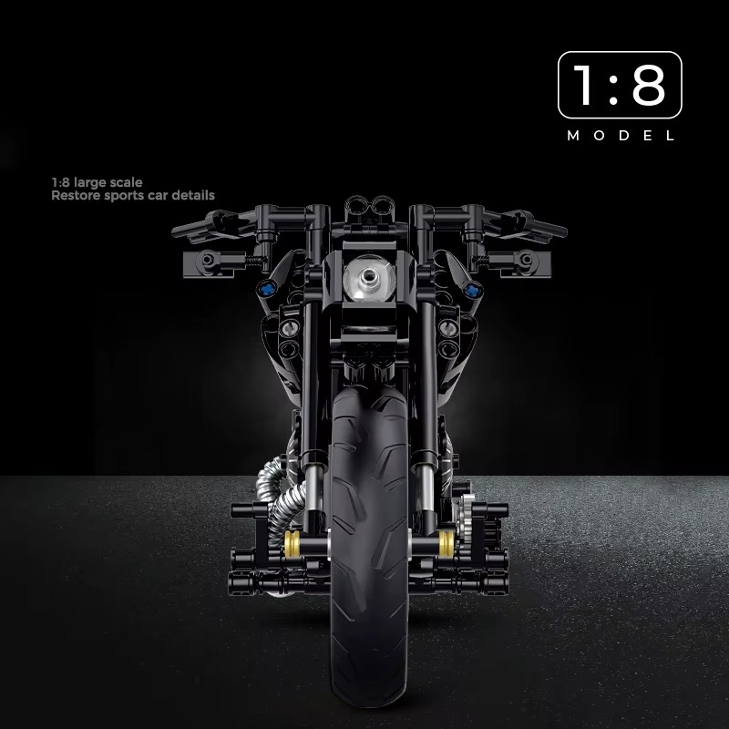 538Pcs Classic Motorbike Building Model Blocks Moto Road Racer Bricks Christmas Gifts Toys for Kid Boys Children Adult Technical