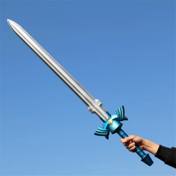 1:1 Game Anime Skyward Sword Shield Link Weapon Cosplay Sword Kids Gift Role Play Gift 80cm Rubber Unsharpened