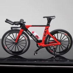 Mini 1:10 New Model Alloy Bicycle Diecast Finger Mountain Simulation Metal Bend Road Bike Collection Gifts Toys for children