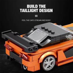 390PCS RX7 Sports Car Building Block Creative City Vehicle Classic Car Model Bricks Desktop Display Toys For Kids Holiday Gifts