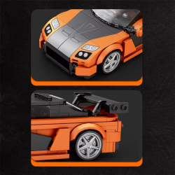 390PCS RX7 Sports Car Building Block Creative City Vehicle Classic Car Model Bricks Desktop Display Toys For Kids Holiday Gifts