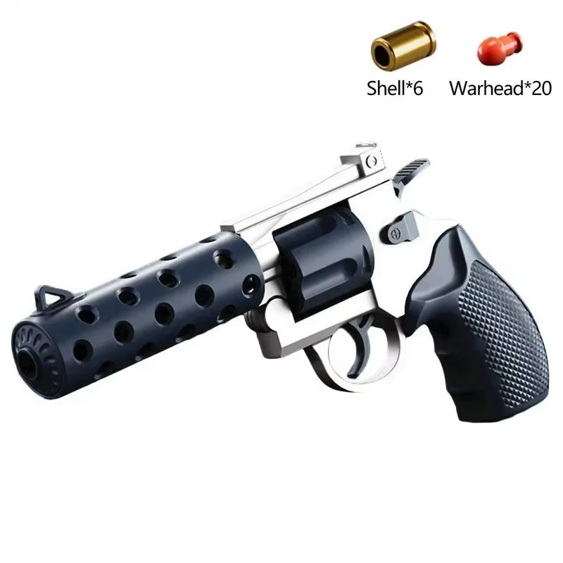 Automatic Decompression Desert Pistol Continuous Shell Ejection Empty Hanging Revolver Toy Gun