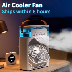 New 3 In 1 Fan AIr Conditioner Household Mini Air Cooler LED Night Light