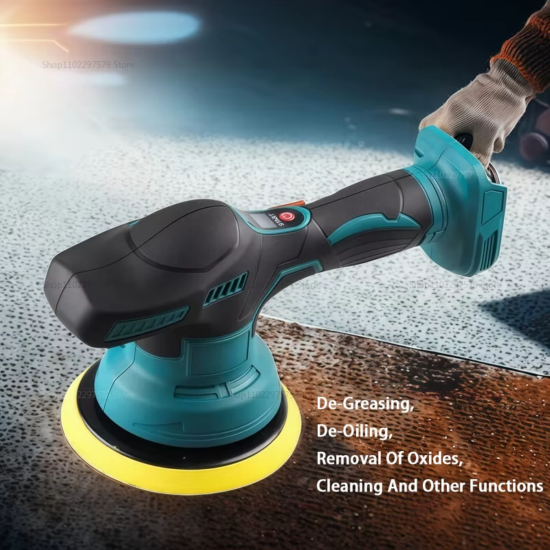 New Cordless Car Polisher 8 Gears Adjustable Auto Electric Waxing Sanding Sealing Glaze Tool Fit Makita 18V Battery