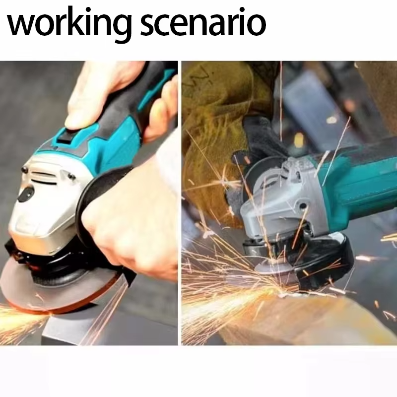 125mm Brushless Angle Grinder Li-ion Battery Cordless Cutting Polishing Grinding For Makita 18V Battery