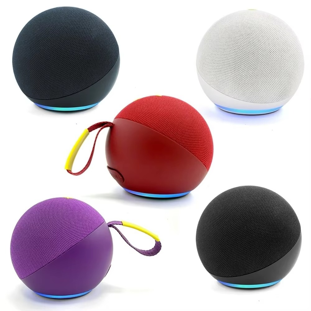 Subwoofer Wireless Bluetooth Speaker Card-insertion Card Spherical Smart Bluetooth Speaker Multi-color Waterproof