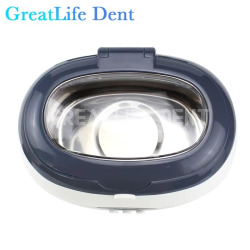 GreatLife Dent Plastic 600ml Round Tooth Glasses Ultrasonic Jewelry Cleaner Machine Jewelry Teeth Mini Ultrasonic Cleaner