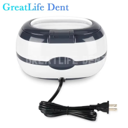 GreatLife Dent Plastic 600ml Round Tooth Glasses Ultrasonic Jewelry Cleaner Machine Jewelry Teeth Mini Ultrasonic Cleaner