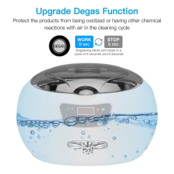 AIPOI 600ml Ultrasonic Cleaner Wave Cleaning Jewellery Polishing Machine For Watches Home Appliances