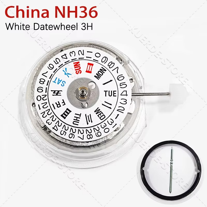 China Made NH36 Fully Automatic Mechanical Movement Can Replace The Japanese NH36 NH36A Movement Date At 3 O'clock High Accuracy