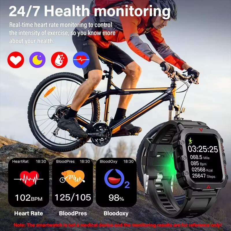 2025 Sports Smart Watch 1.71" Health Smartwatch For Man Woman Blood Oxygen BT Talking Watch For Iphone 16 Xiaomi Huawei Sony
