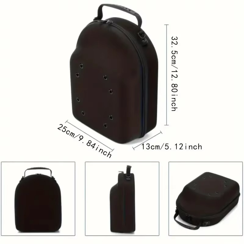 Portable Travel Hat Carrier Case Sport High Quality Storage Box Display EVA Carrying Bags Solid Color Unisex Baseball