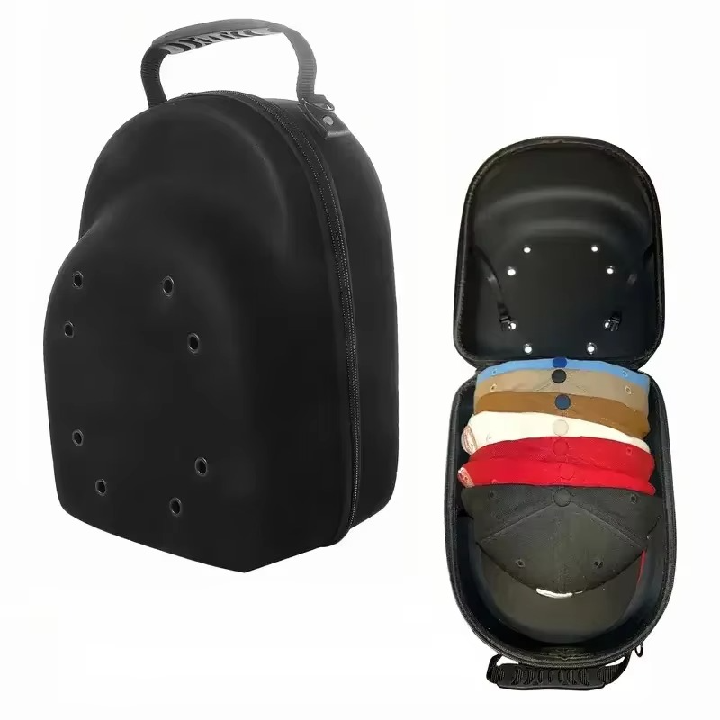 Portable Travel Hat Carrier Case Sport High Quality Storage Box Display EVA Carrying Bags Solid Color Unisex Baseball