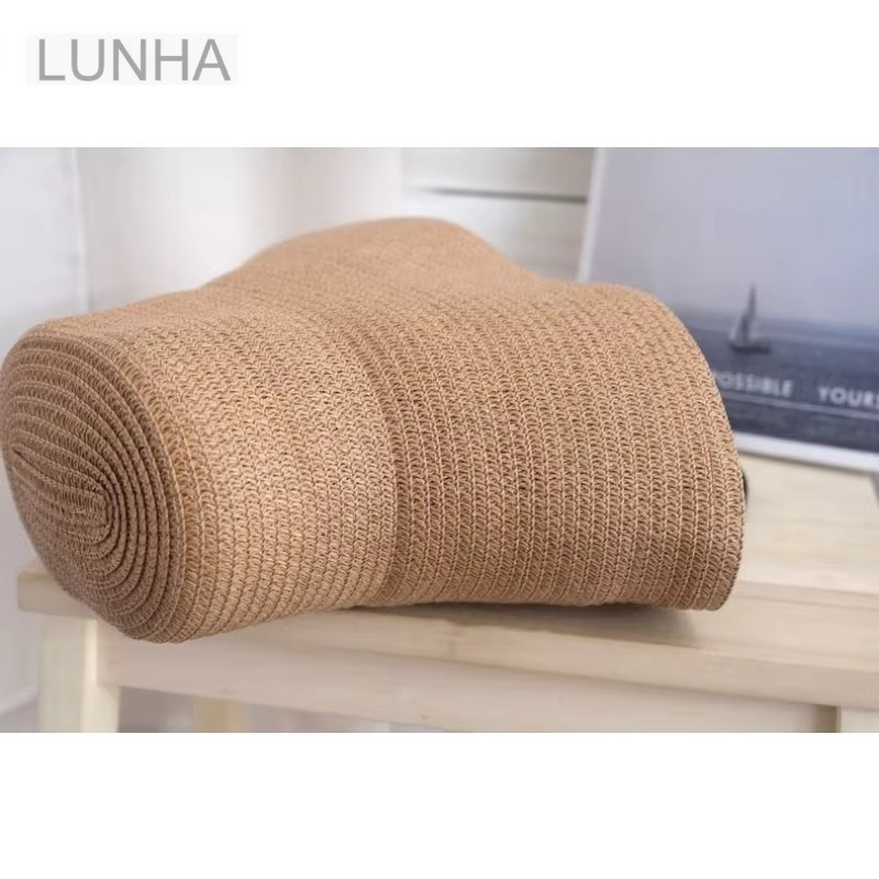 Women's Stylish Hat-Shaped Straw Woven Handbag Summer Beach Tote Bag Handmade Wheat Straw Bucket Bag for Holiday Travel