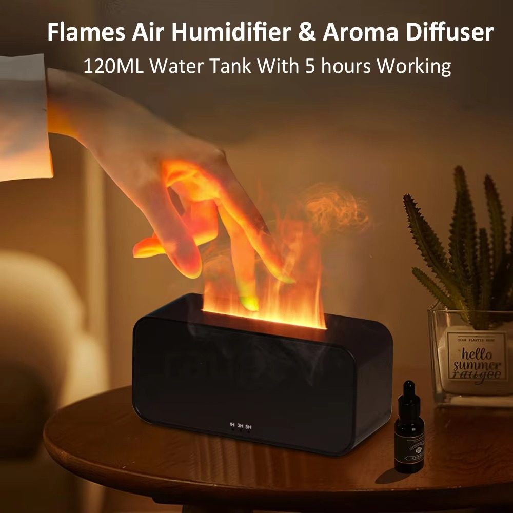Air Aroma Humidifier Diffuser Essential Oils Humidifiers Mini Flame