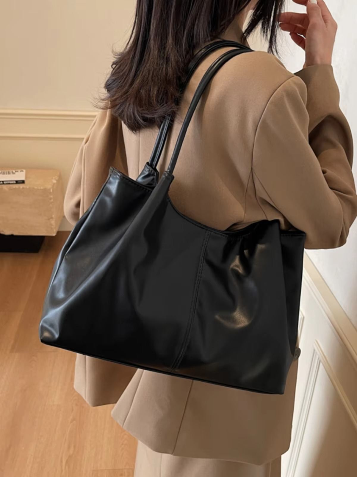 Faionable Large Capaci Tote Bag 2024 New Sle Single oulder Women's Bag Versatile Daily Commuting Bag Trendy Korean Sle