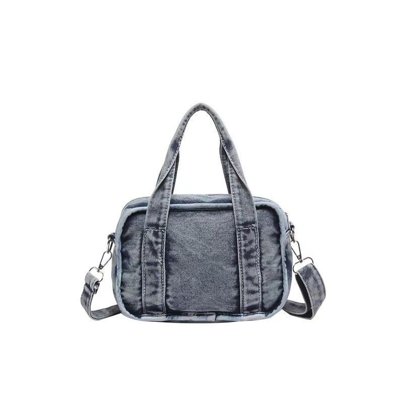 Crossbody Forest Series Small Square Bag for Women 2024 New Fashion Washed Denim Handbag, Single Shoulder Mobile Phone Bag
